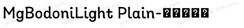 MgBodoniLight Plain字体转换